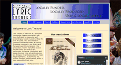 Desktop Screenshot of lyrictheatre.org