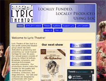 Tablet Screenshot of lyrictheatre.org