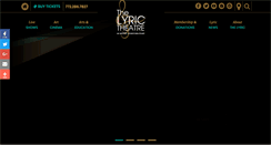 Desktop Screenshot of lyrictheatre.com