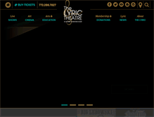 Tablet Screenshot of lyrictheatre.com